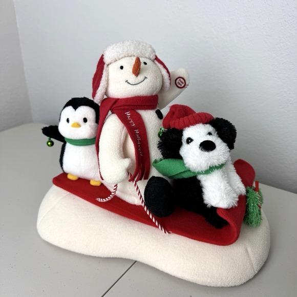 Hallmark Other - Hallmark Jingle Pals Sleigh Ride Snowman Dog Penguin Christmas Musical Animated